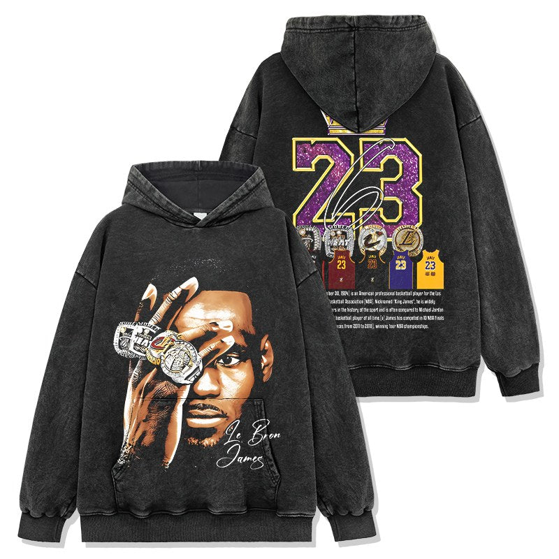 LEBRON JAMES VINTAGE HOODIE · CROSSOVER