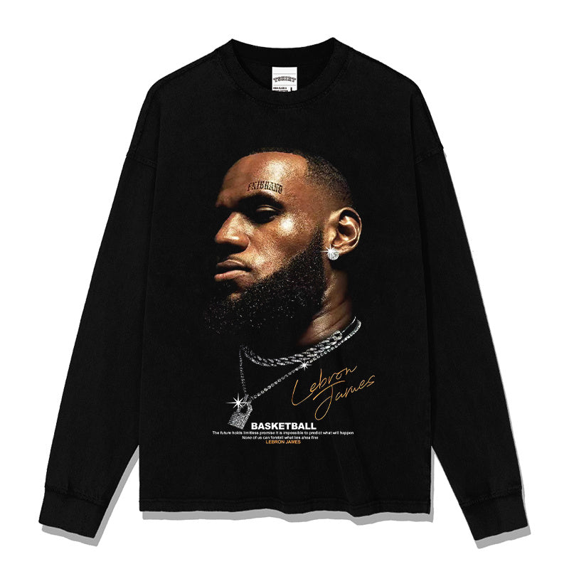 LEBRON JAMES LONG SLEEVE · STEP BACK