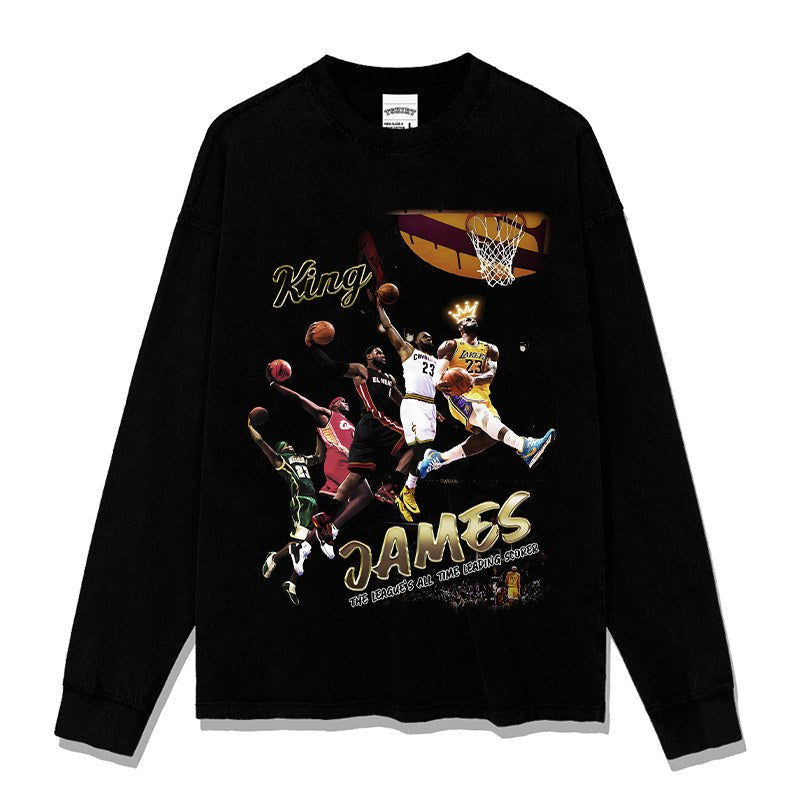 LEBRON JAMES LONG SLEEVE · NOTHING BUT NET