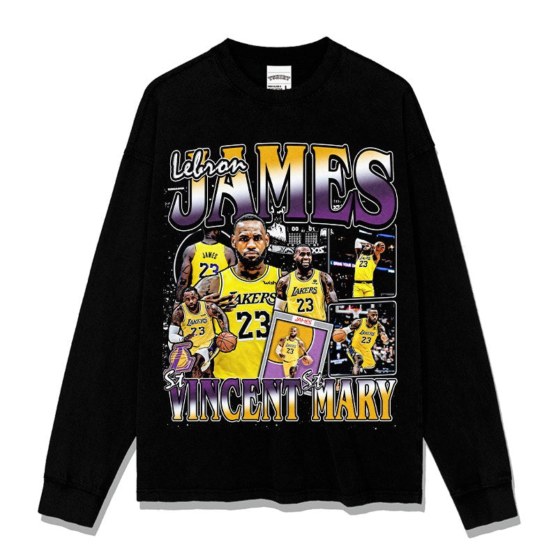 LEBRON JAMES LONG SLEEVE · FADEAWAY
