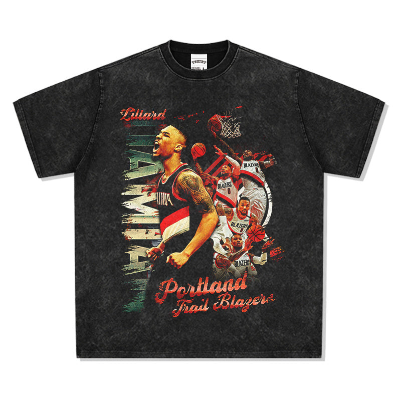 DAMIAN LILLARD VINTAGE TEE · ICON