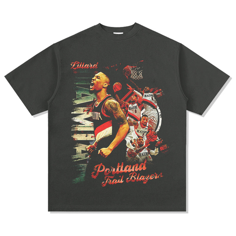 DAMIAN LILLARD VINTAGE TEE · ICON