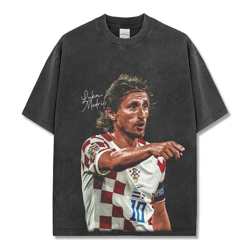 LUKA MODRIĆ VINTAGE TEE · NIGHT GAME