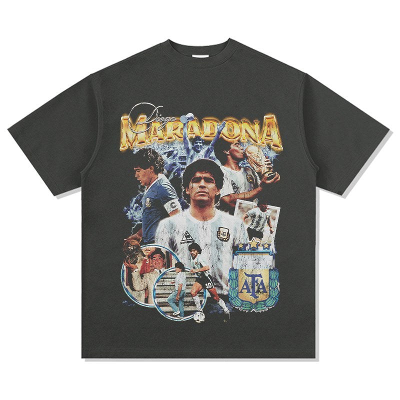 MARADONA VINTAGE TEE · GOLDEN BOOT