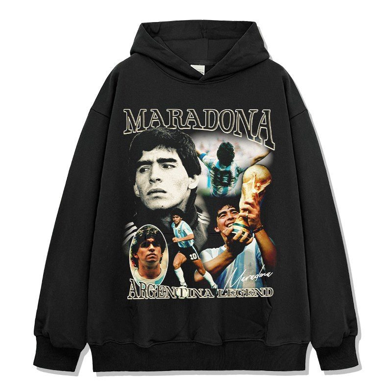MARADONA VINTAGE HOODIE · LAST MINUTE
