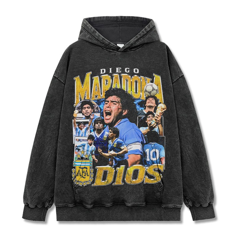 MARADONA VINTAGE HOODIE · NIGHT GAME