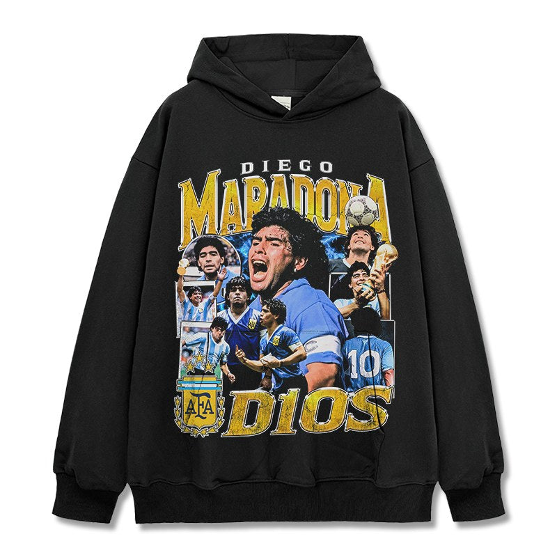 MARADONA VINTAGE HOODIE · NIGHT GAME