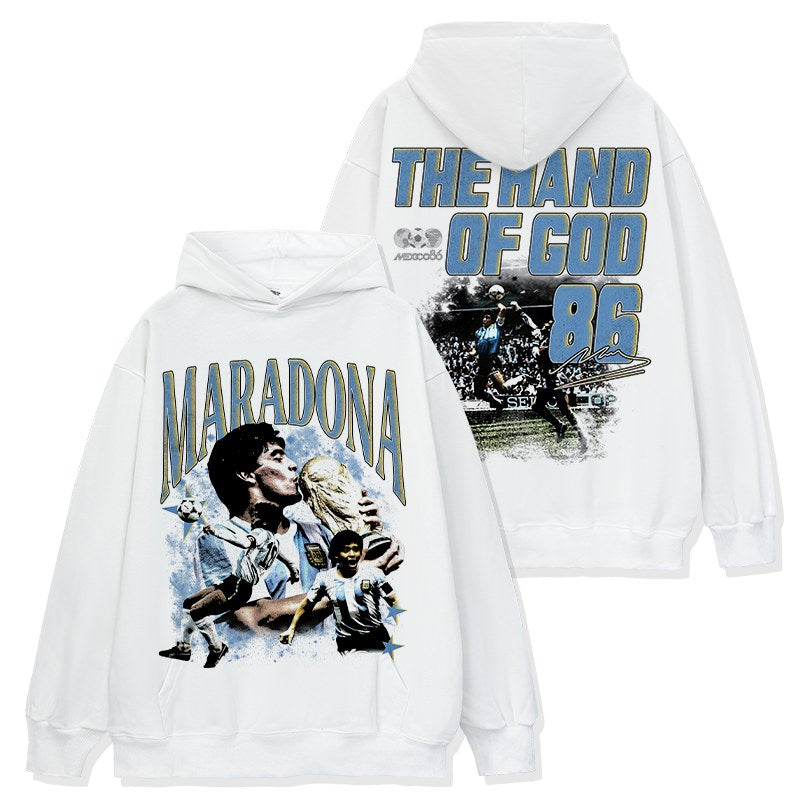 MARADONA VINTAGE HOODIE · EL DIEGO
