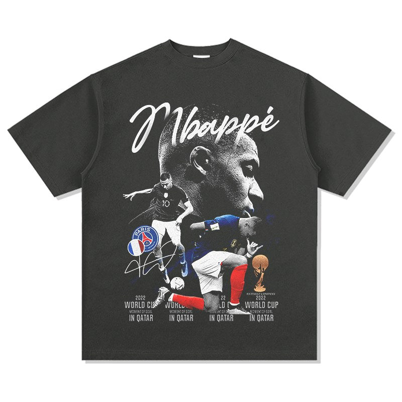 MBAPPÉ VINTAGE TEE · TOP BIN