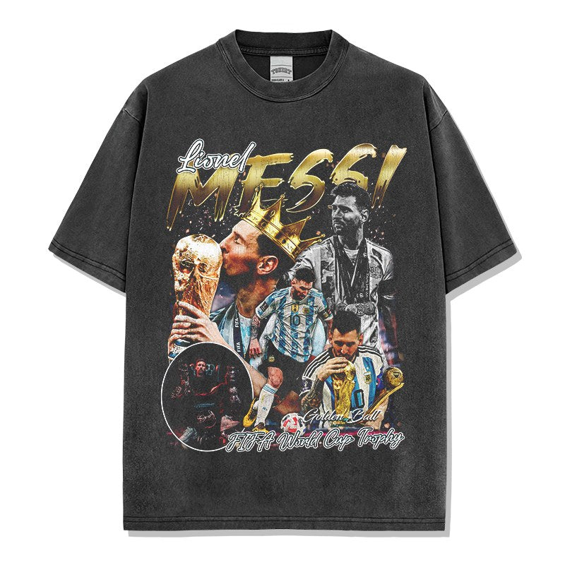 MESSI VINTAGE TEE · GOAT