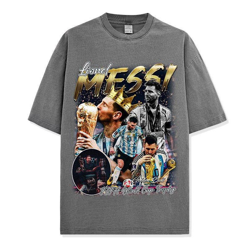 MESSI VINTAGE TEE · GOAT