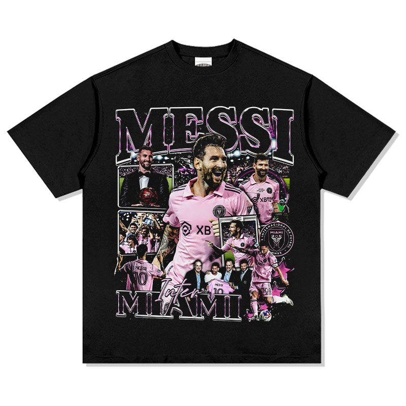 MESSI VINTAGE TEE · NUTMEG