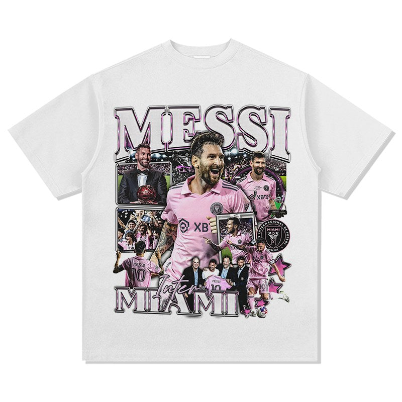 MESSI VINTAGE TEE · NUTMEG