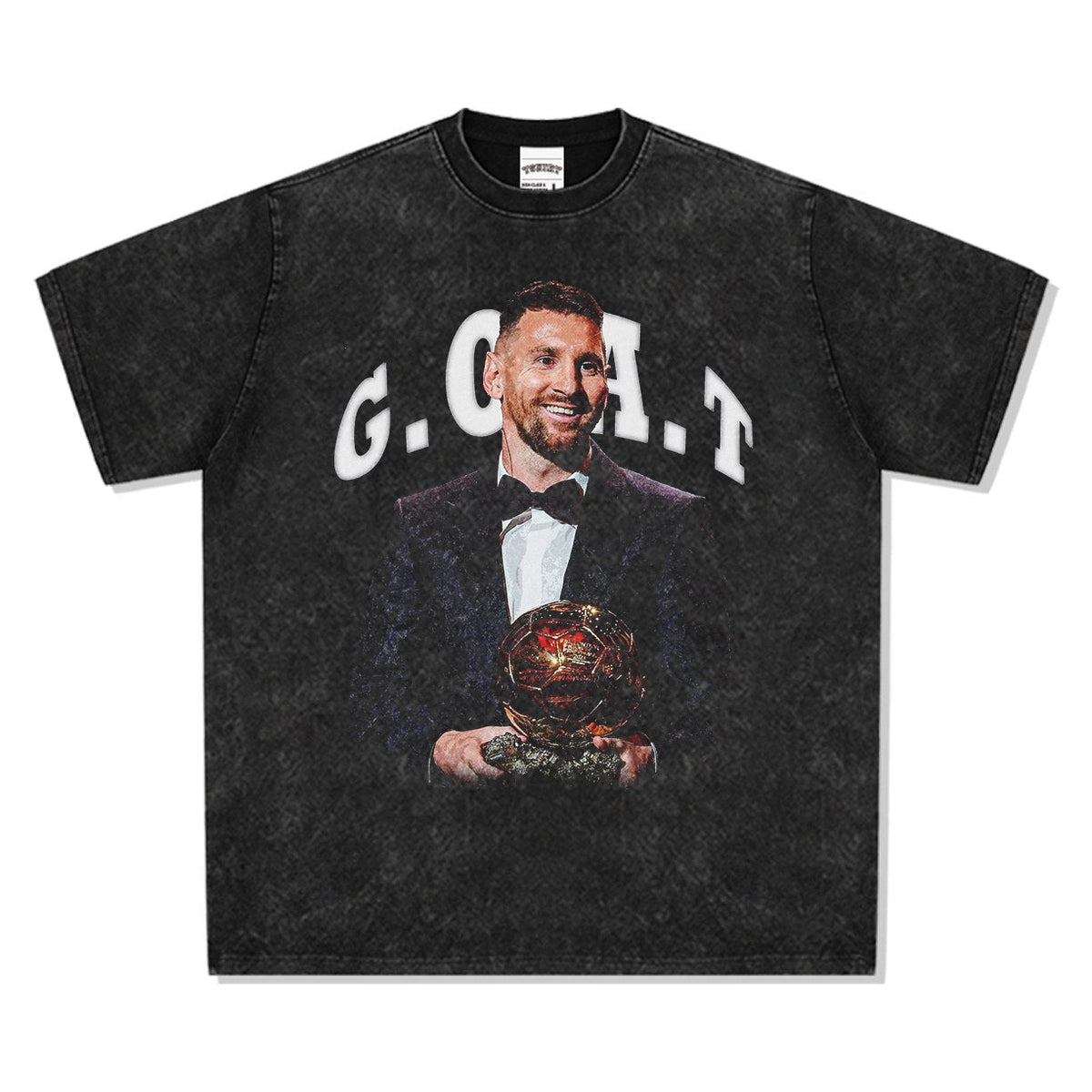 MESSI VINTAGE TEE · TOP BIN