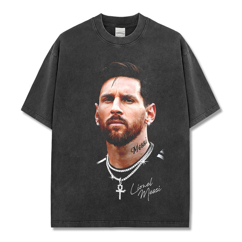 MESSI VINTAGE TEE · INJURY TIME