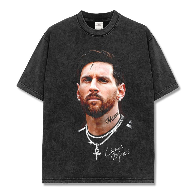 MESSI VINTAGE TEE · INJURY TIME