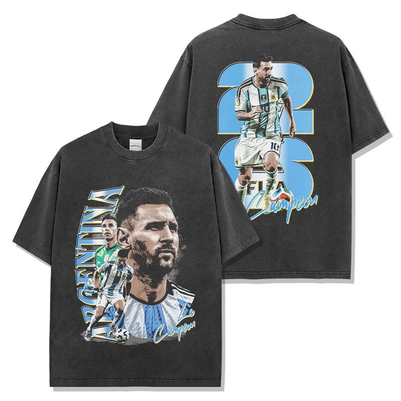 MESSI VINTAGE TEE · FINAL WHISTLE