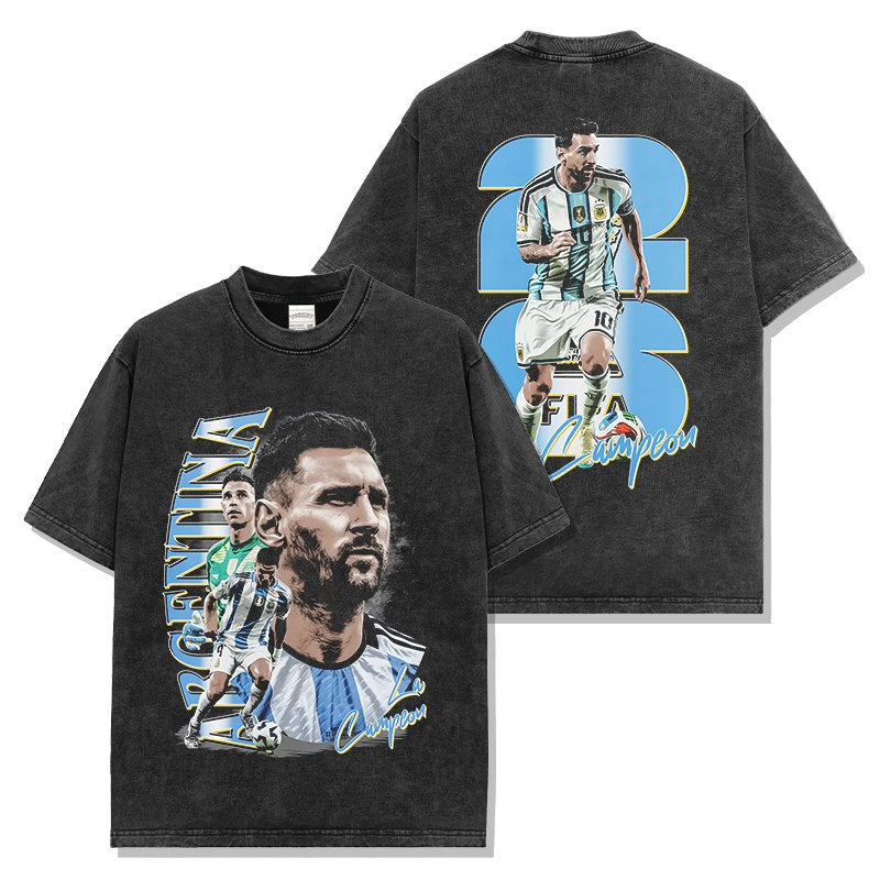 MESSI VINTAGE TEE · FINAL WHISTLE