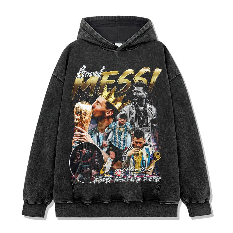 MESSI VINTAGE HOODIE · GOAT