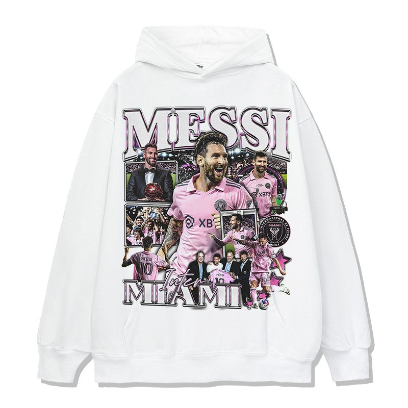 MESSI VINTAGE HOODIE · NUTMEG