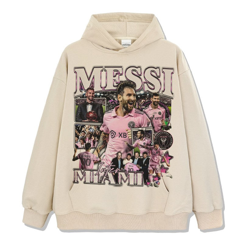 MESSI VINTAGE HOODIE · NUTMEG