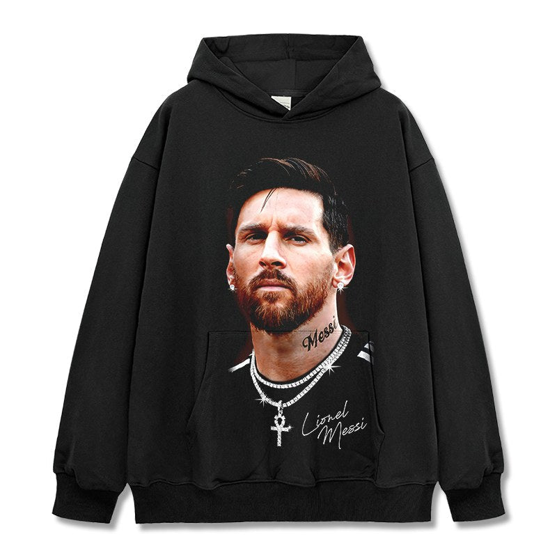 MESSI VINTAGE HOODIE · INJURY TIME