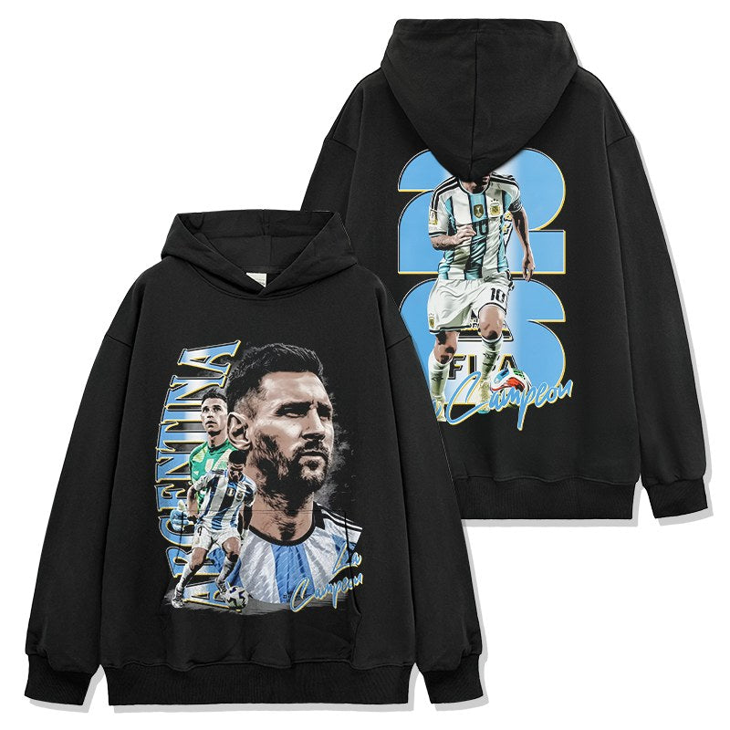 MESSI VINTAGE HOODIE · FINAL WHISTLE