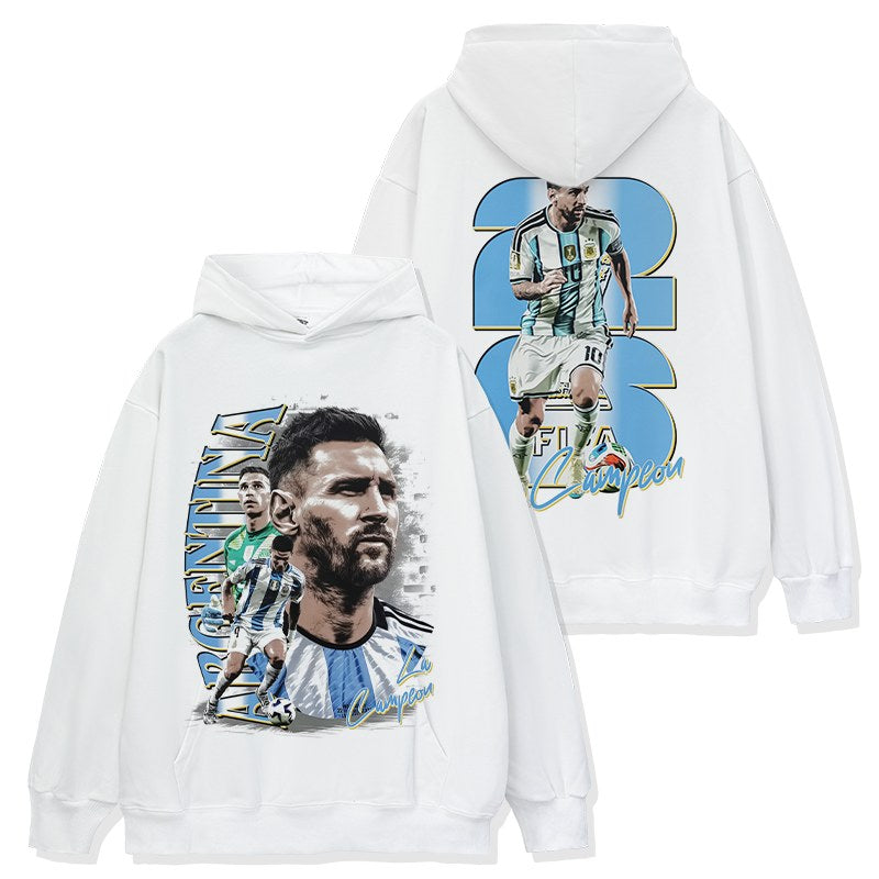 MESSI VINTAGE HOODIE · FINAL WHISTLE