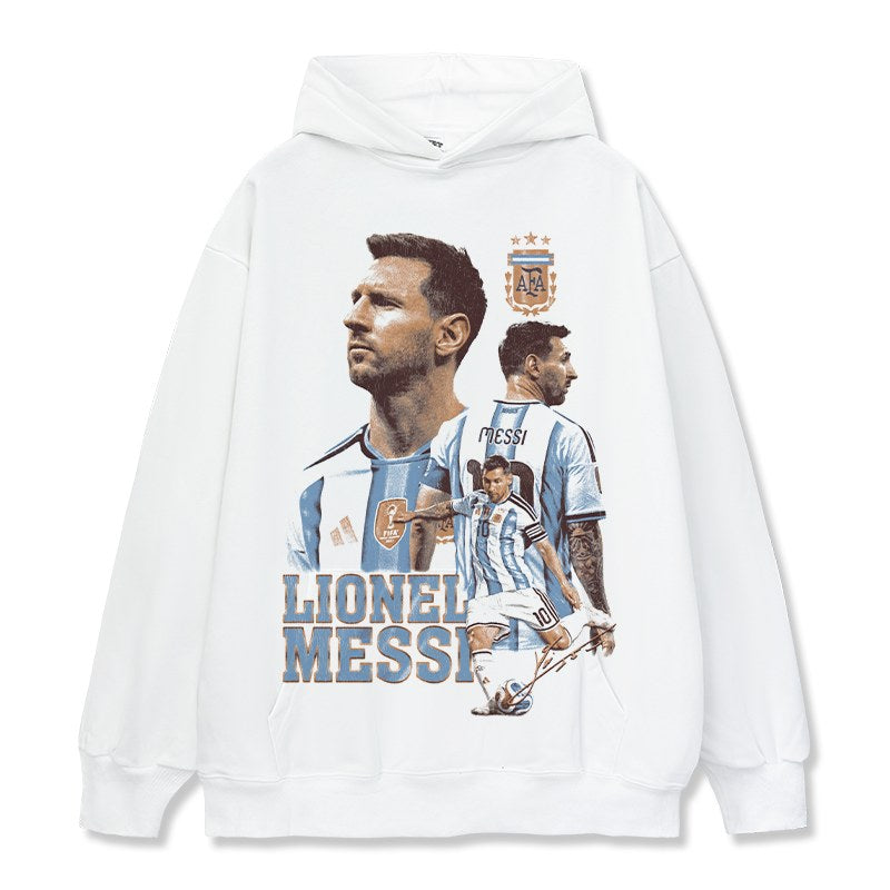 MESSI VINTAGE HOODIE · ALBICELESTE