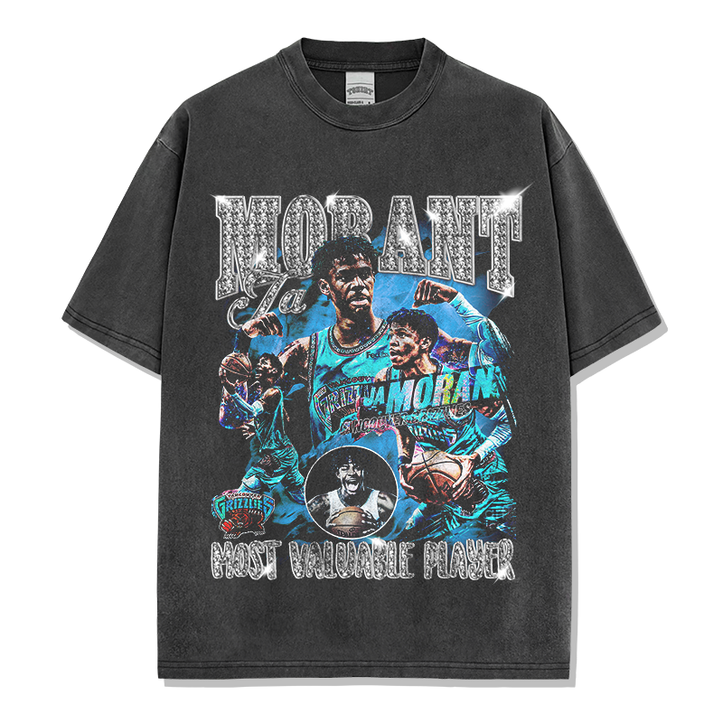 JA MORANT VINTAGE TEE · OVERTIME