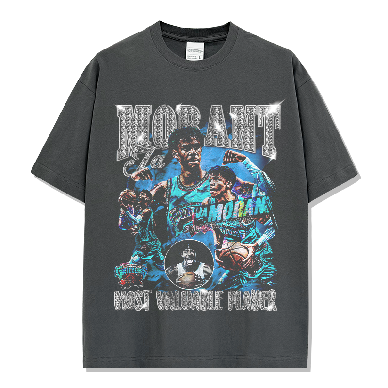 JA MORANT VINTAGE TEE · OVERTIME