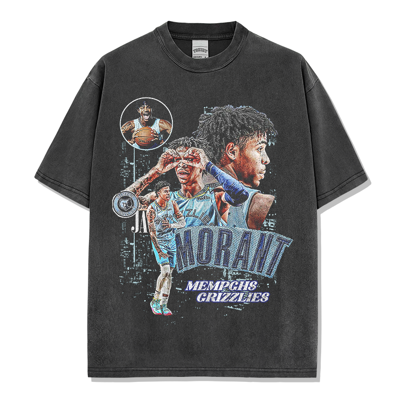 JA MORANT VINTAGE TEE · STEP BACK