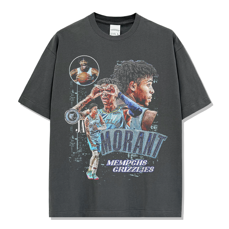 JA MORANT VINTAGE TEE · STEP BACK