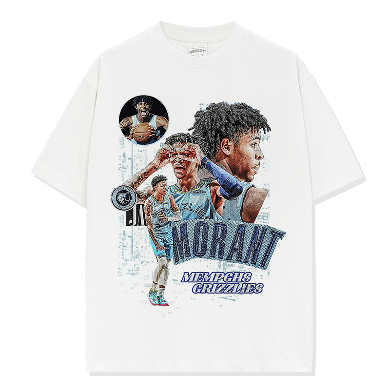 JA MORANT VINTAGE TEE · STEP BACK