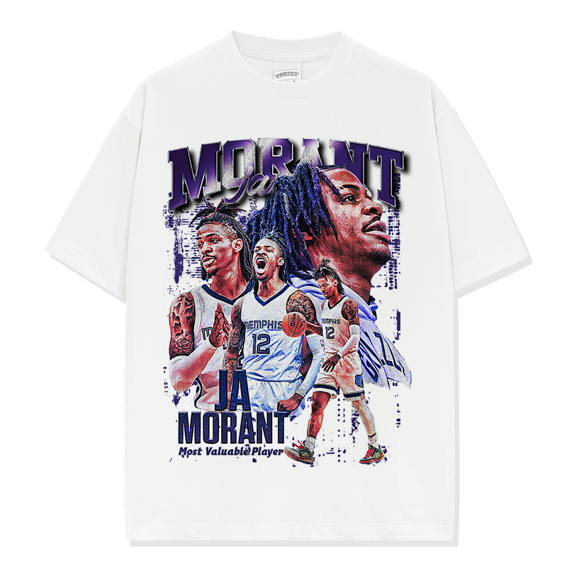 JA MORANT VINTAGE TEE · BLOCK PARTY