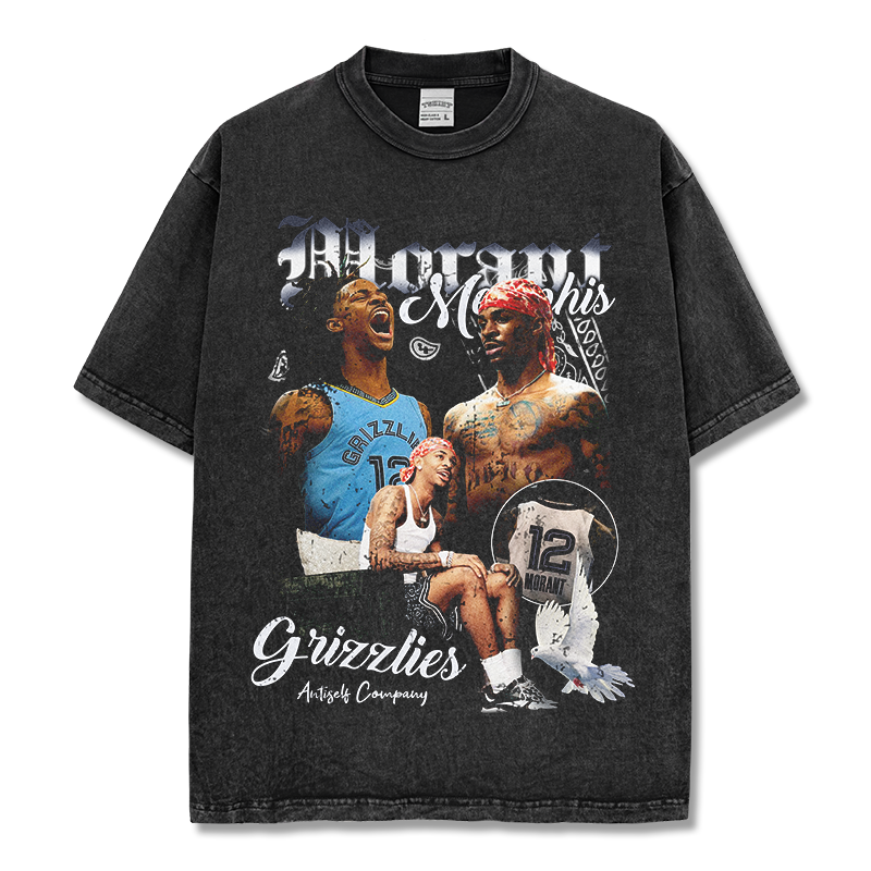 JA MORANT VINTAGE TEE · HARDWOOD