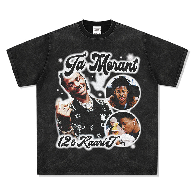 JA MORANT VINTAGE TEE · NOTHING BUT NET