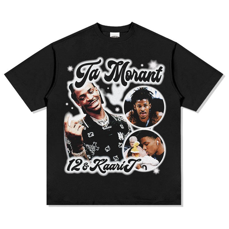 JA MORANT VINTAGE TEE · NOTHING BUT NET
