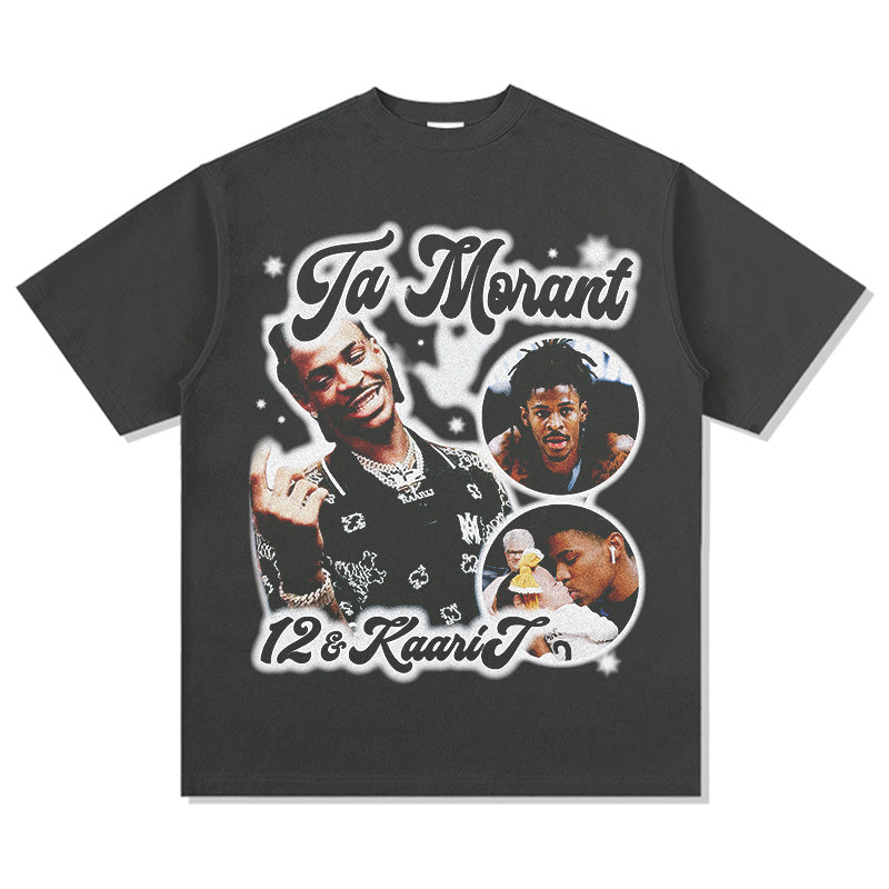 JA MORANT VINTAGE TEE · NOTHING BUT NET