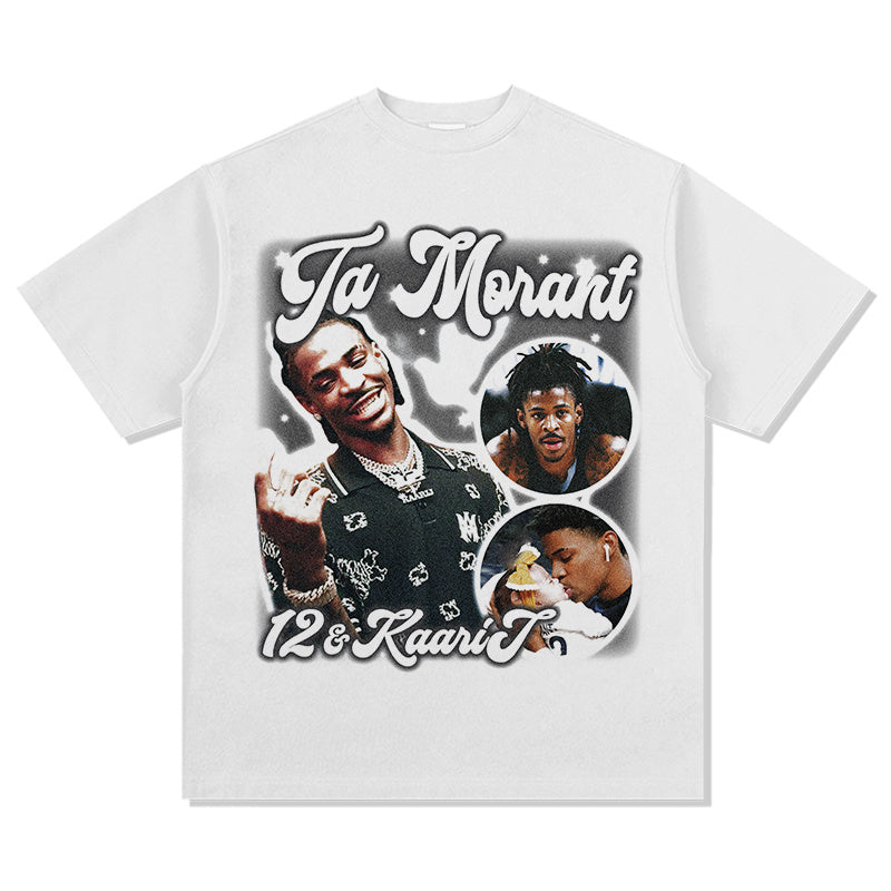 JA MORANT VINTAGE TEE · NOTHING BUT NET