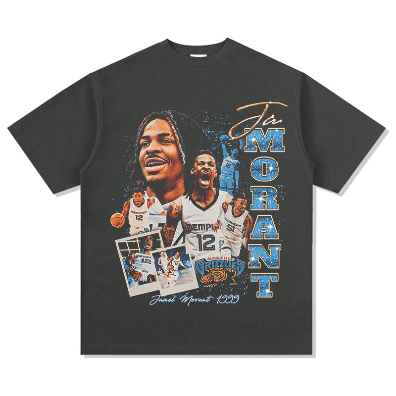 JA MORANT VINTAGE TEE · TRIPLE DOUBLE