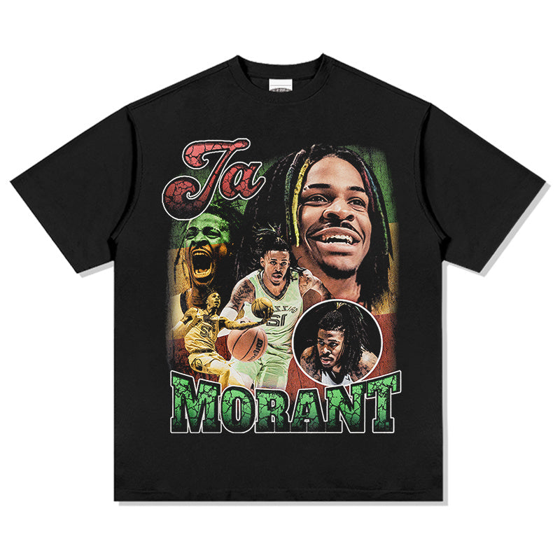 JA MORANT VINTAGE TEE · AND ONE