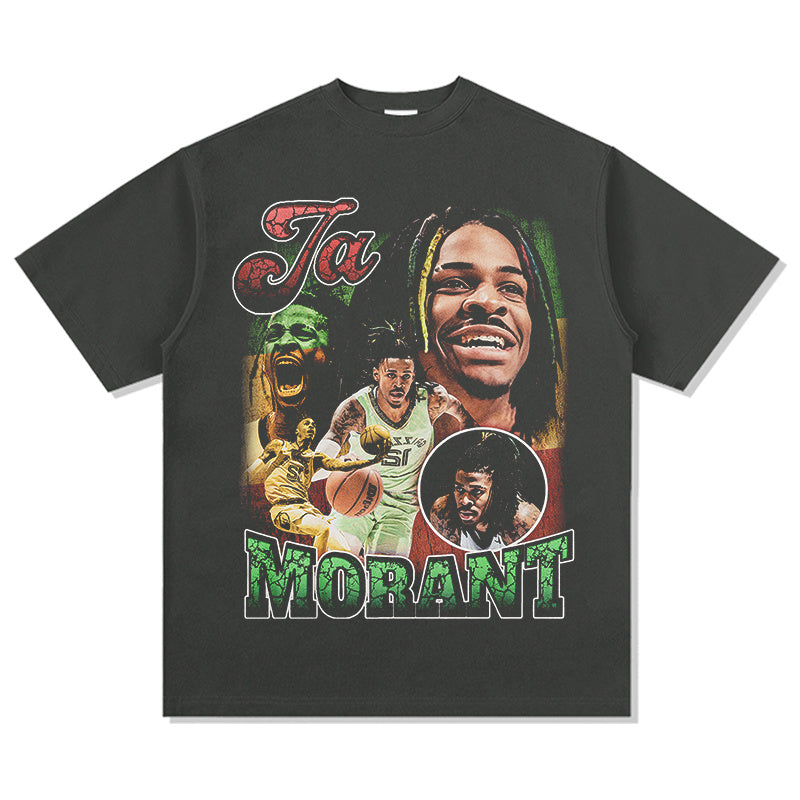 JA MORANT VINTAGE TEE · AND ONE