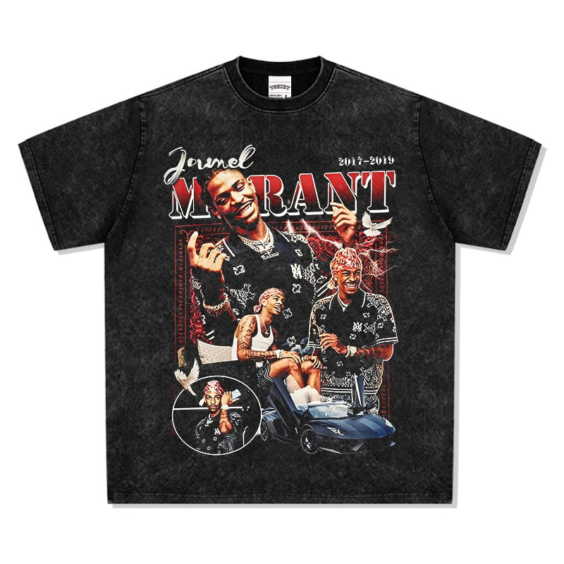 JA MORANT VINTAGE TEE · FADEAWAY
