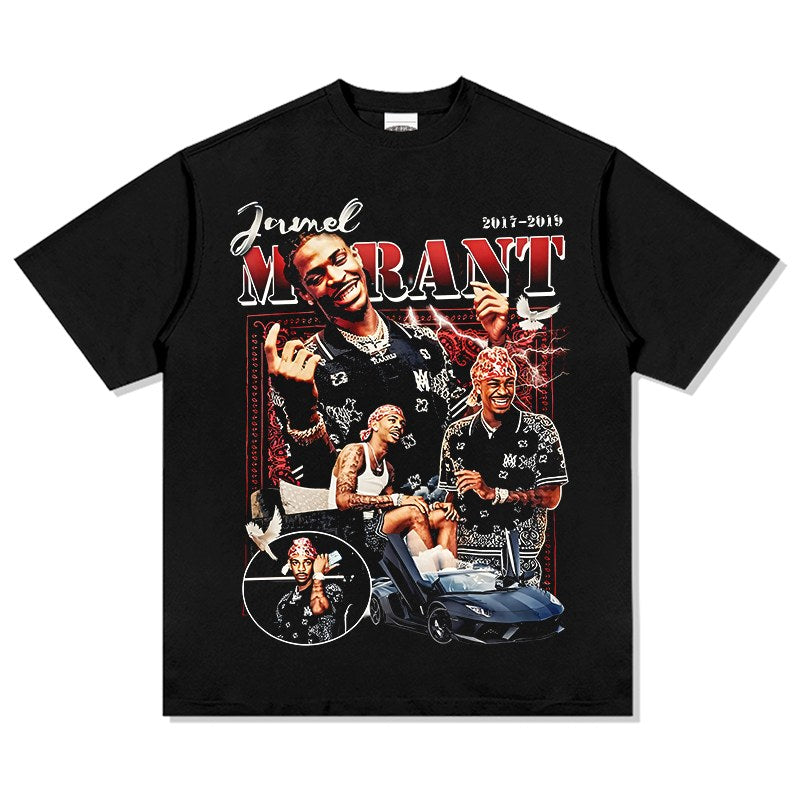 JA MORANT VINTAGE TEE · FADEAWAY