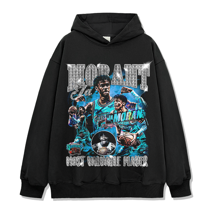 JA MORANT VINTAGE HOODIE · OVERTIME