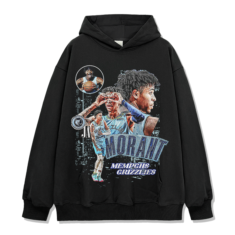 JA MORANT VINTAGE HOODIE · STEP BACK
