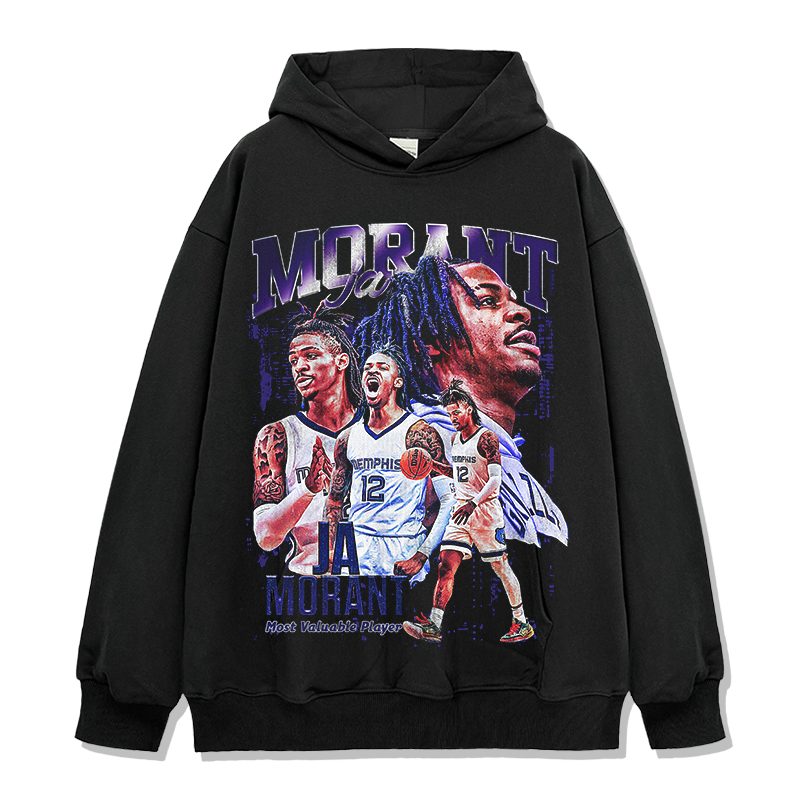 JA MORANT VINTAGE HOODIE · BLOCK PARTY