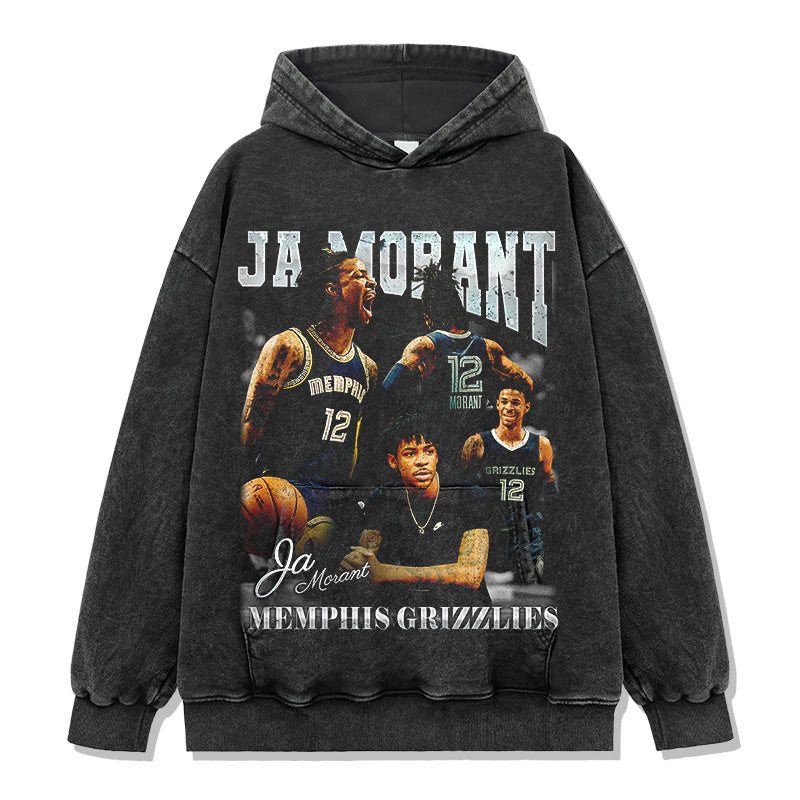 JA MORANT VINTAGE HOODIE · ALLEY OOP