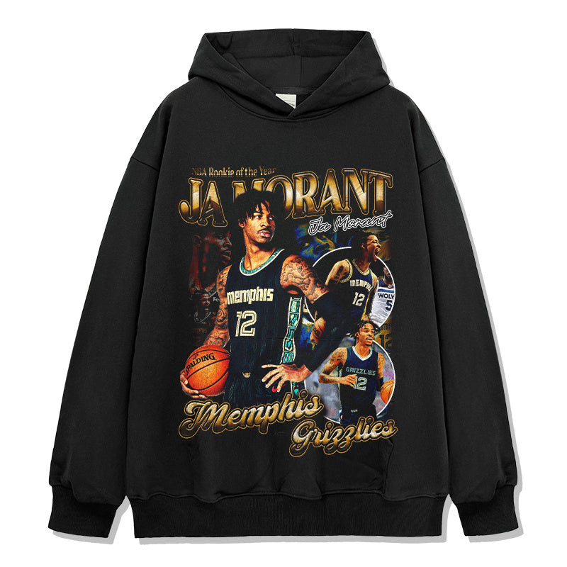 JA MORANT VINTAGE HOODIE · FAST BREAK